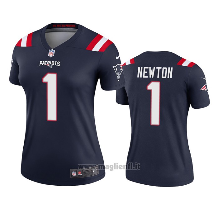Maglia NFL Legend Donna New England Patriots Cam Newton Blu